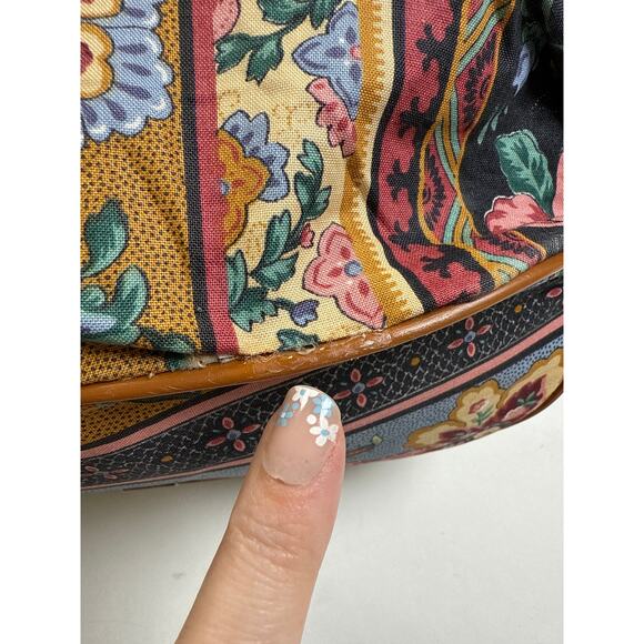 Richmark Vintage Floral Patchwork Crossbody Purse Made in USA Denim Retro Granny - Picture 13 of 13